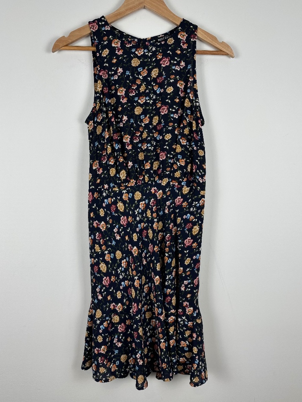 NWT J.Crew Mercantile Navy Floral Sleeveless Dress Size 4